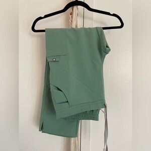 Figs scrub pants: light green